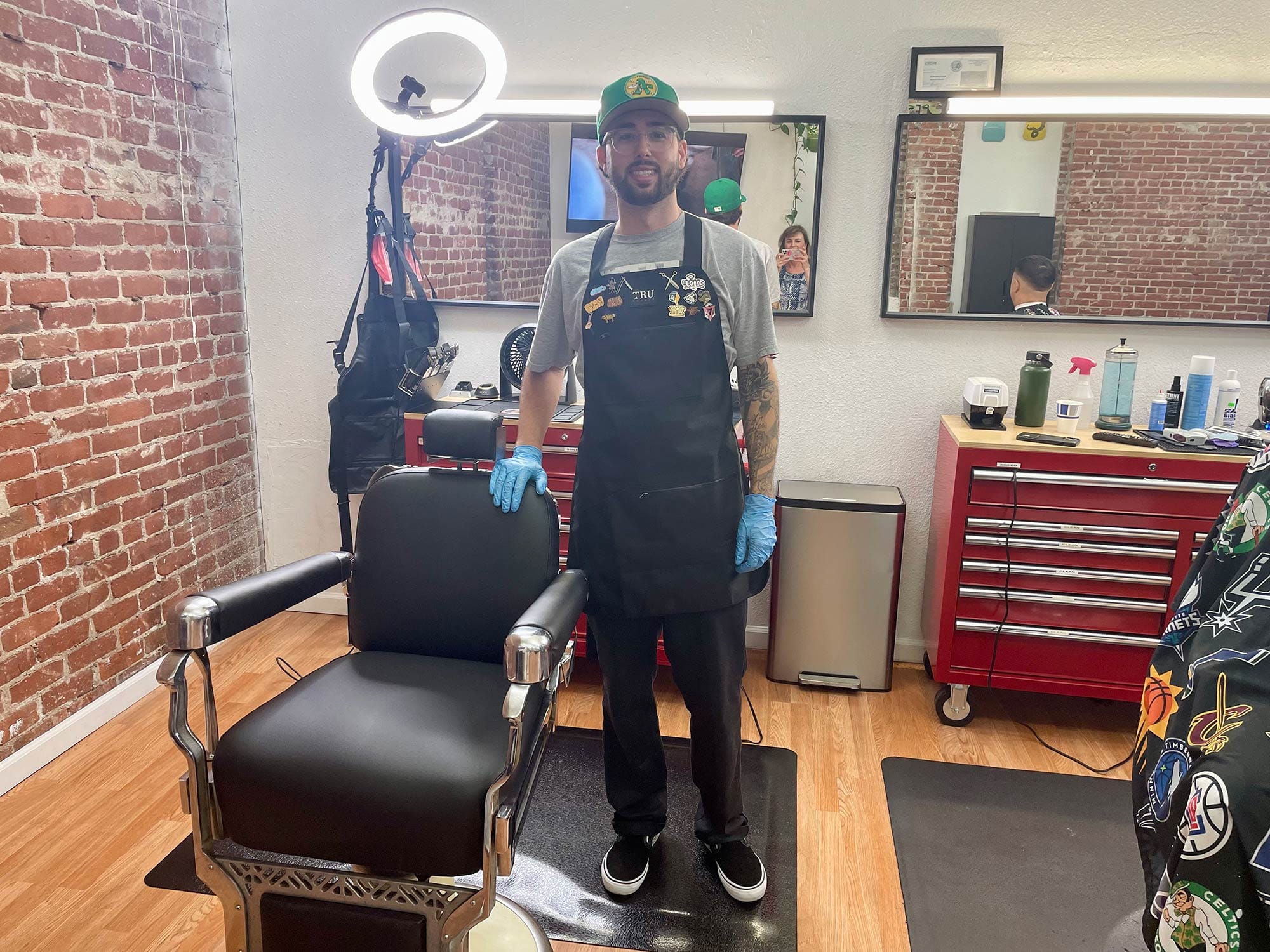 Dylan Webb, the owner of Formulation Barber Shop. 