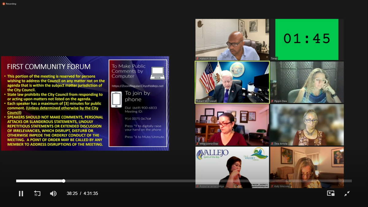 Vallejo City Council Amends Public Comment Policy Amid Criticism That ...